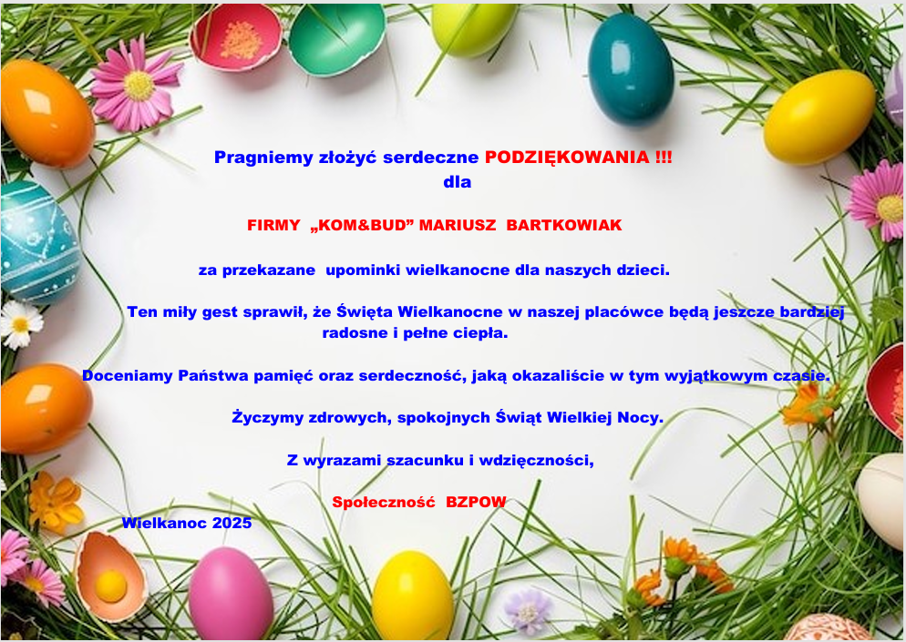 podziekowania